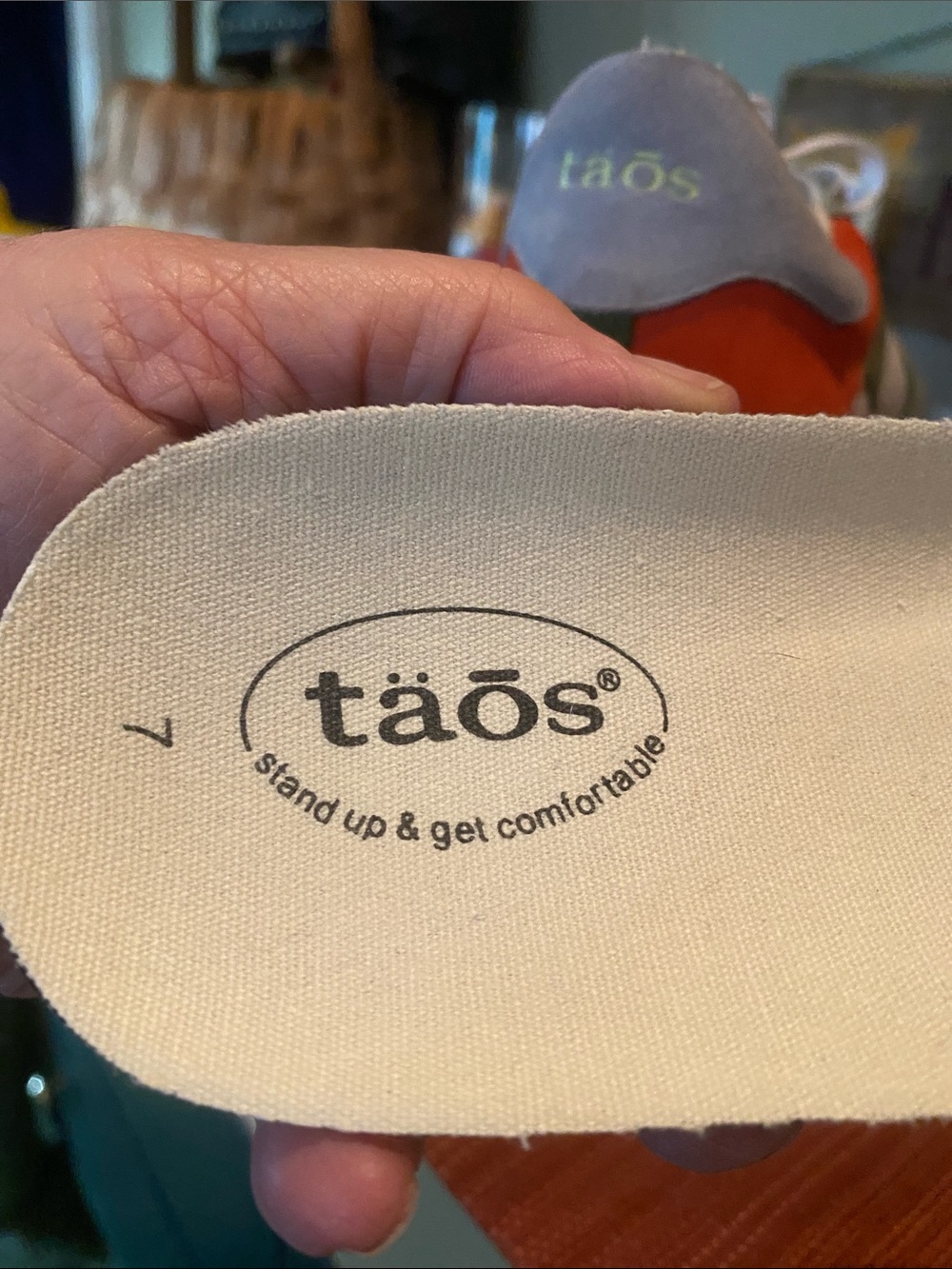Taos Detour women's sneakers vibrant multi-color design suede and mesh uppers. - Picture 9 of 16
